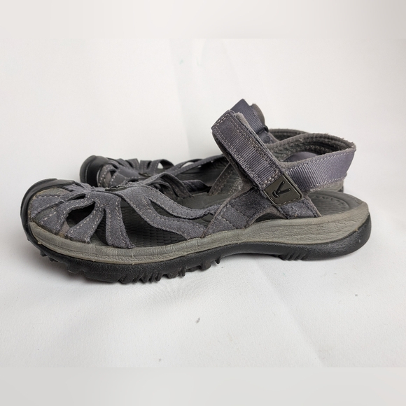 KEEN Rose Women Sandals Gray Color Velcro Closure Size 6 - Picture 4 of 9